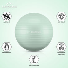 Lade das Bild in den Galerie-Viewer, EliteAthlete® Gymnastikball I Sitzball inkl. Luftpumpe