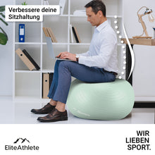 Lade das Bild in den Galerie-Viewer, EliteAthlete® Gymnastikball I Sitzball inkl. Luftpumpe