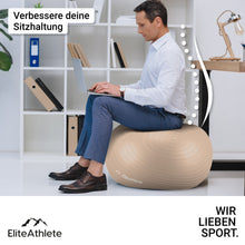 Lade das Bild in den Galerie-Viewer, EliteAthlete® Gymnastikball I Sitzball inkl. Luftpumpe