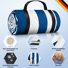 Lade das Bild in den Galerie-Viewer, HOEL® Picknickdecke wasserabweisend + isoliert - Picknick Decke XXL 200x200cm