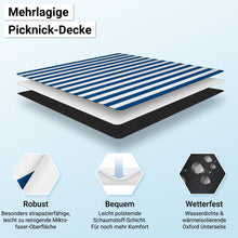 Lade das Bild in den Galerie-Viewer, HOEL® Picknickdecke wasserabweisend + isoliert - Picknick Decke XXL 200x200cm
