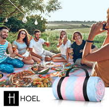 Lade das Bild in den Galerie-Viewer, HOEL® Picknickdecke wasserabweisend + isoliert - Picknick Decke XXL 200x200cm