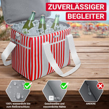 Lade das Bild in den Galerie-Viewer, HOEL Kühltasche groß 20L / 30L faltbar - Isolierte Thermotasche - Lunchtasche wasserdicht & auslaufsicher - Isoliertasche für Auto & Einkaufen - Picknicktasche Lunch Bag Lunchbag