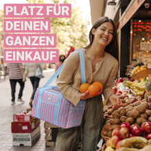 Lade das Bild in den Galerie-Viewer, HOEL Kühltasche groß 20L / 30L faltbar - Isolierte Thermotasche - Lunchtasche wasserdicht & auslaufsicher - Isoliertasche für Auto & Einkaufen - Picknicktasche Lunch Bag Lunchbag