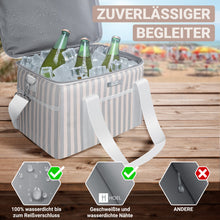 Lade das Bild in den Galerie-Viewer, HOEL Kühltasche groß 20L / 30L faltbar - Isolierte Thermotasche - Lunchtasche wasserdicht & auslaufsicher - Isoliertasche für Auto & Einkaufen - Picknicktasche Lunch Bag Lunchbag