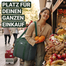 Lade das Bild in den Galerie-Viewer, HOEL Kühltasche groß 20L / 30L faltbar - Isolierte Thermotasche - Lunchtasche wasserdicht & auslaufsicher - Isoliertasche für Auto & Einkaufen - Picknicktasche Lunch Bag Lunchbag