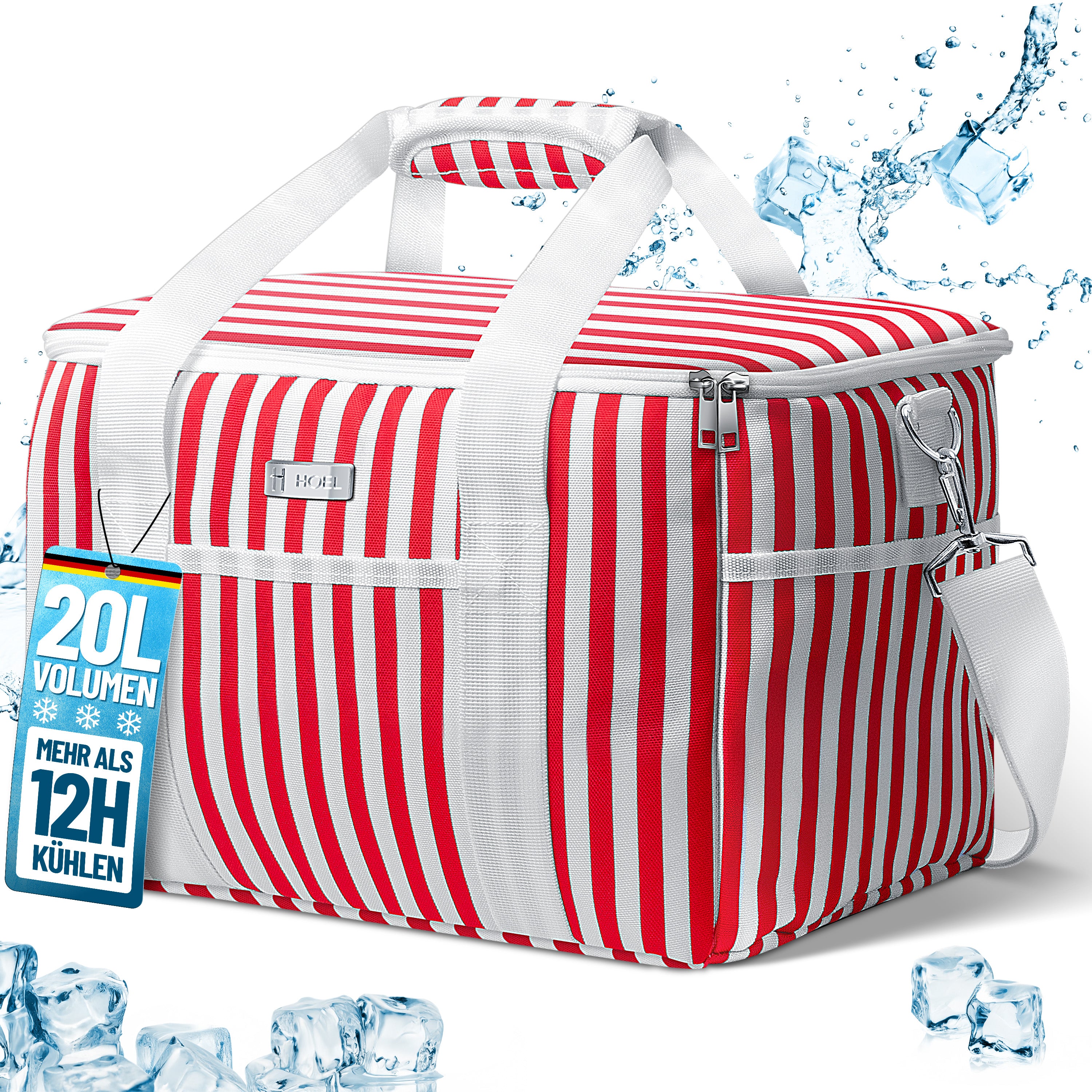 Vaily Kühltasche 30L Faltbar - Thermotasche Für Picknick & Camping