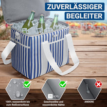 Lade das Bild in den Galerie-Viewer, HOEL Kühltasche groß 20L / 30L faltbar - Isolierte Thermotasche - Lunchtasche wasserdicht & auslaufsicher - Isoliertasche für Auto & Einkaufen - Picknicktasche Lunch Bag Lunchbag