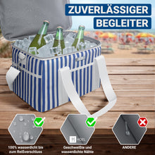 Lade das Bild in den Galerie-Viewer, HOEL Kühltasche groß 20L / 30L faltbar - Isolierte Thermotasche - Lunchtasche wasserdicht & auslaufsicher - Isoliertasche für Auto & Einkaufen - Picknicktasche Lunch Bag Lunchbag