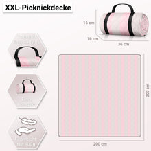 Lade das Bild in den Galerie-Viewer, HOEL® Picknickdecke wasserabweisend + isoliert - Picknick Decke XXL 200x200cm