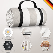 Lade das Bild in den Galerie-Viewer, HOEL® Picknickdecke wasserabweisend + isoliert - Picknick Decke XXL 200x200cm