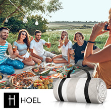 Lade das Bild in den Galerie-Viewer, HOEL® Picknickdecke wasserabweisend + isoliert - Picknick Decke XXL 200x200cm