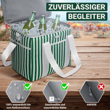 Lade das Bild in den Galerie-Viewer, HOEL Kühltasche groß 20L / 30L faltbar - Isolierte Thermotasche - Lunchtasche wasserdicht & auslaufsicher - Isoliertasche für Auto & Einkaufen - Picknicktasche Lunch Bag Lunchbag