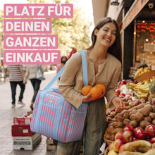 Lade das Bild in den Galerie-Viewer, HOEL Kühltasche groß 20L / 30L faltbar - Isolierte Thermotasche - Lunchtasche wasserdicht & auslaufsicher - Isoliertasche für Auto & Einkaufen - Picknicktasche Lunch Bag Lunchbag