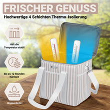 Lade das Bild in den Galerie-Viewer, HOEL Kühltasche groß 20L / 30L faltbar - Isolierte Thermotasche - Lunchtasche wasserdicht & auslaufsicher - Isoliertasche für Auto & Einkaufen - Picknicktasche Lunch Bag Lunchbag