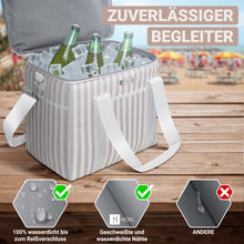 Lade das Bild in den Galerie-Viewer, HOEL Kühltasche groß 20L / 30L faltbar - Isolierte Thermotasche - Lunchtasche wasserdicht & auslaufsicher - Isoliertasche für Auto & Einkaufen - Picknicktasche Lunch Bag Lunchbag