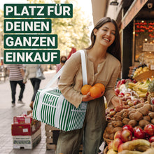 Lade das Bild in den Galerie-Viewer, HOEL Kühltasche groß 20L / 30L faltbar - Isolierte Thermotasche - Lunchtasche wasserdicht & auslaufsicher - Isoliertasche für Auto & Einkaufen - Picknicktasche Lunch Bag Lunchbag