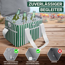Lade das Bild in den Galerie-Viewer, HOEL Kühltasche groß 20L / 30L faltbar - Isolierte Thermotasche - Lunchtasche wasserdicht & auslaufsicher - Isoliertasche für Auto & Einkaufen - Picknicktasche Lunch Bag Lunchbag