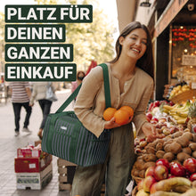 Lade das Bild in den Galerie-Viewer, HOEL Kühltasche groß 20L / 30L faltbar - Isolierte Thermotasche - Lunchtasche wasserdicht & auslaufsicher - Isoliertasche für Auto & Einkaufen - Picknicktasche Lunch Bag Lunchbag