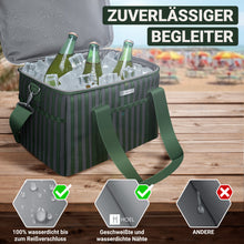 Lade das Bild in den Galerie-Viewer, HOEL Kühltasche groß 20L / 30L faltbar - Isolierte Thermotasche - Lunchtasche wasserdicht & auslaufsicher - Isoliertasche für Auto & Einkaufen - Picknicktasche Lunch Bag Lunchbag