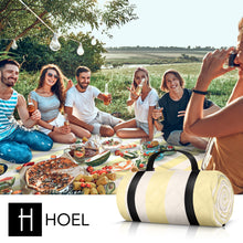 Lade das Bild in den Galerie-Viewer, HOEL® Picknickdecke wasserabweisend + isoliert - Picknick Decke XXL 200x200cm