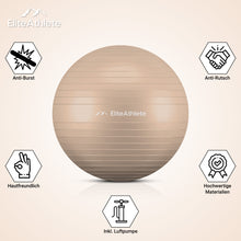 Lade das Bild in den Galerie-Viewer, EliteAthlete® Gymnastikball I Sitzball inkl. Luftpumpe