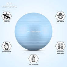 Lade das Bild in den Galerie-Viewer, EliteAthlete® Gymnastikball I Sitzball inkl. Luftpumpe
