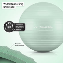 Lade das Bild in den Galerie-Viewer, EliteAthlete® Gymnastikball I Sitzball inkl. Luftpumpe