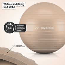 Lade das Bild in den Galerie-Viewer, EliteAthlete® Gymnastikball I Sitzball inkl. Luftpumpe