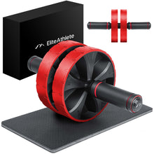Lade das Bild in den Galerie-Viewer, EliteAthlete® Bauchtrainer I Bauchmuskeltrainer I Bauchroller inkl. gepolsterter Kniematte