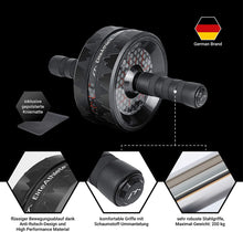 Lade das Bild in den Galerie-Viewer, EliteAthlete® Bauchtrainer I Bauchmuskeltrainer I Bauchroller inkl. gepolsterter Kniematte
