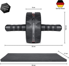 Lade das Bild in den Galerie-Viewer, EliteAthlete® Bauchtrainer I Bauchmuskeltrainer I Bauchroller inkl. gepolsterter Kniematte