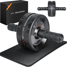 Lade das Bild in den Galerie-Viewer, EliteAthlete® Bauchtrainer I Bauchmuskeltrainer I Bauchroller inkl. gepolsterter Kniematte