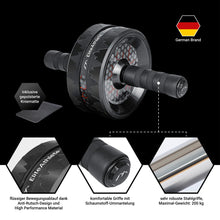 Lade das Bild in den Galerie-Viewer, EliteAthlete® Bauchtrainer I Bauchmuskeltrainer I Bauchroller inkl. gepolsterter Kniematte