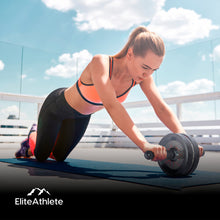 Lade das Bild in den Galerie-Viewer, EliteAthlete® Bauchtrainer I Bauchmuskeltrainer I Bauchroller inkl. gepolsterter Kniematte