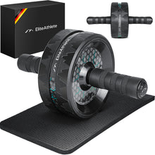 Lade das Bild in den Galerie-Viewer, EliteAthlete® Bauchtrainer I Bauchmuskeltrainer I Bauchroller inkl. gepolsterter Kniematte
