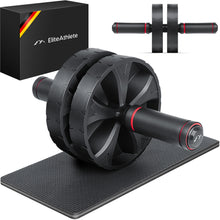 Lade das Bild in den Galerie-Viewer, EliteAthlete® Bauchtrainer I Bauchmuskeltrainer I Bauchroller inkl. gepolsterter Kniematte
