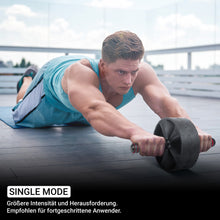 Lade das Bild in den Galerie-Viewer, EliteAthlete® Bauchtrainer I Bauchmuskeltrainer I Bauchroller inkl. gepolsterter Kniematte