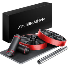Lade das Bild in den Galerie-Viewer, EliteAthlete® Bauchtrainer I Bauchmuskeltrainer I Bauchroller inkl. gepolsterter Kniematte