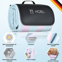 Lade das Bild in den Galerie-Viewer, HOEL® Picknickdecke wasserabweisend + isoliert - Picknick Decke XXL 200x200cm