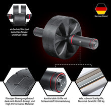 Lade das Bild in den Galerie-Viewer, EliteAthlete® Bauchtrainer I Bauchmuskeltrainer I Bauchroller inkl. gepolsterter Kniematte