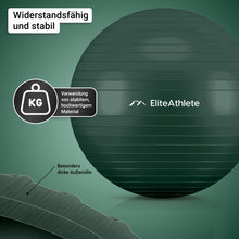 Lade das Bild in den Galerie-Viewer, EliteAthlete® Gymnastikball I Sitzball inkl. Luftpumpe
