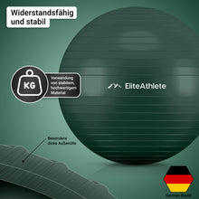 Lade das Bild in den Galerie-Viewer, EliteAthlete® Gymnastikball I Sitzball inkl. Luftpumpe