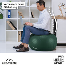 Lade das Bild in den Galerie-Viewer, EliteAthlete® Gymnastikball I Sitzball inkl. Luftpumpe