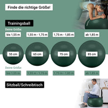 Lade das Bild in den Galerie-Viewer, EliteAthlete® Gymnastikball I Sitzball inkl. Luftpumpe