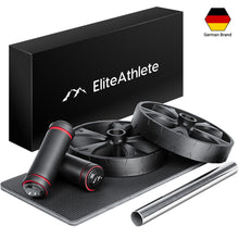 Lade das Bild in den Galerie-Viewer, EliteAthlete® Bauchtrainer I Bauchmuskeltrainer I Bauchroller inkl. gepolsterter Kniematte