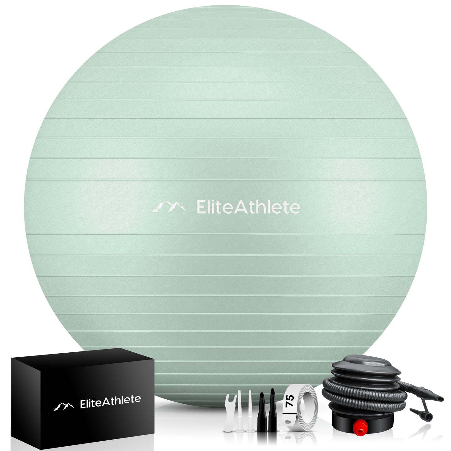 EliteAthlete® Gymnastikball I Sitzball inkl. Luftpumpe