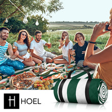 Lade das Bild in den Galerie-Viewer, HOEL® Picknickdecke wasserabweisend + isoliert - Picknick Decke XXL 200x200cm
