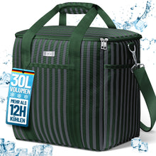 Lade das Bild in den Galerie-Viewer, HOEL Kühltasche für Essen &amp; Getränke - Isolierte Thermotasche - Lunchtasche wasserdicht &amp; auslaufsicher - Isoliertasche für Auto &amp; Einkaufen - Picknicktasche Lunch Bag Lunchbag
