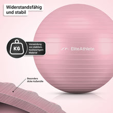 Lade das Bild in den Galerie-Viewer, EliteAthlete® Gymnastikball I Sitzball inkl. Luftpumpe
